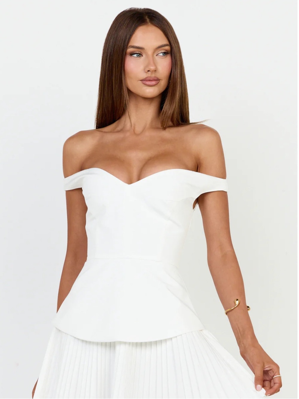 Showpo Izara Mini Dress White Sz US 8/Medium - Picture 8 of 15